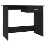 Scrivania-Scrivanie per ufficio e studio-Scrittoio Nera 100x50x76 cm in Legno Multistrato 203795