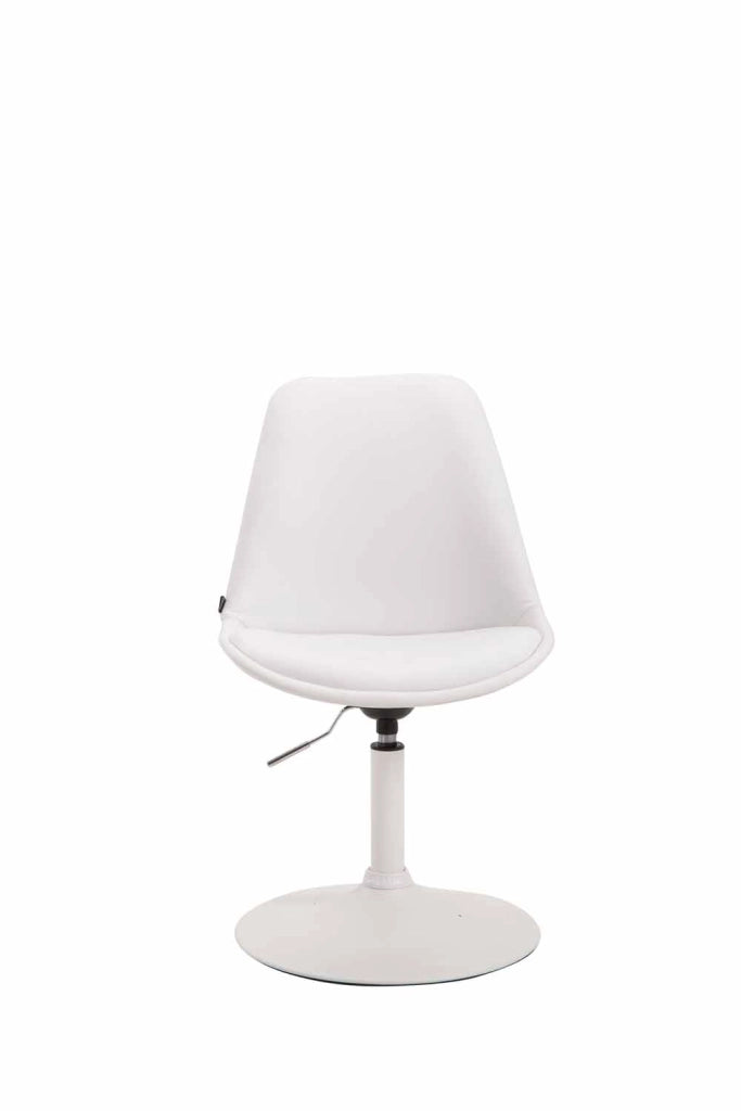 Sedia da pranzo MAVERICK in similpelle bianco,bianco