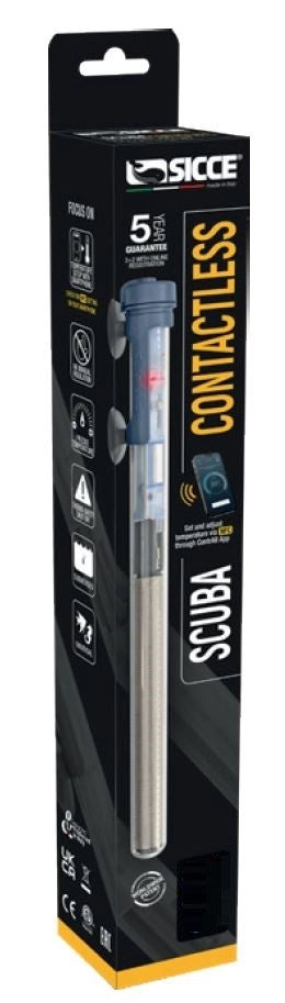 Sicce Scuba Contactless 150w - riscaldatore con tecnologia Wireless NFC