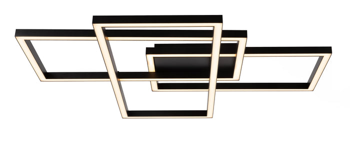 Plafoniera Modern in Metallo e Acrilico Line Nero