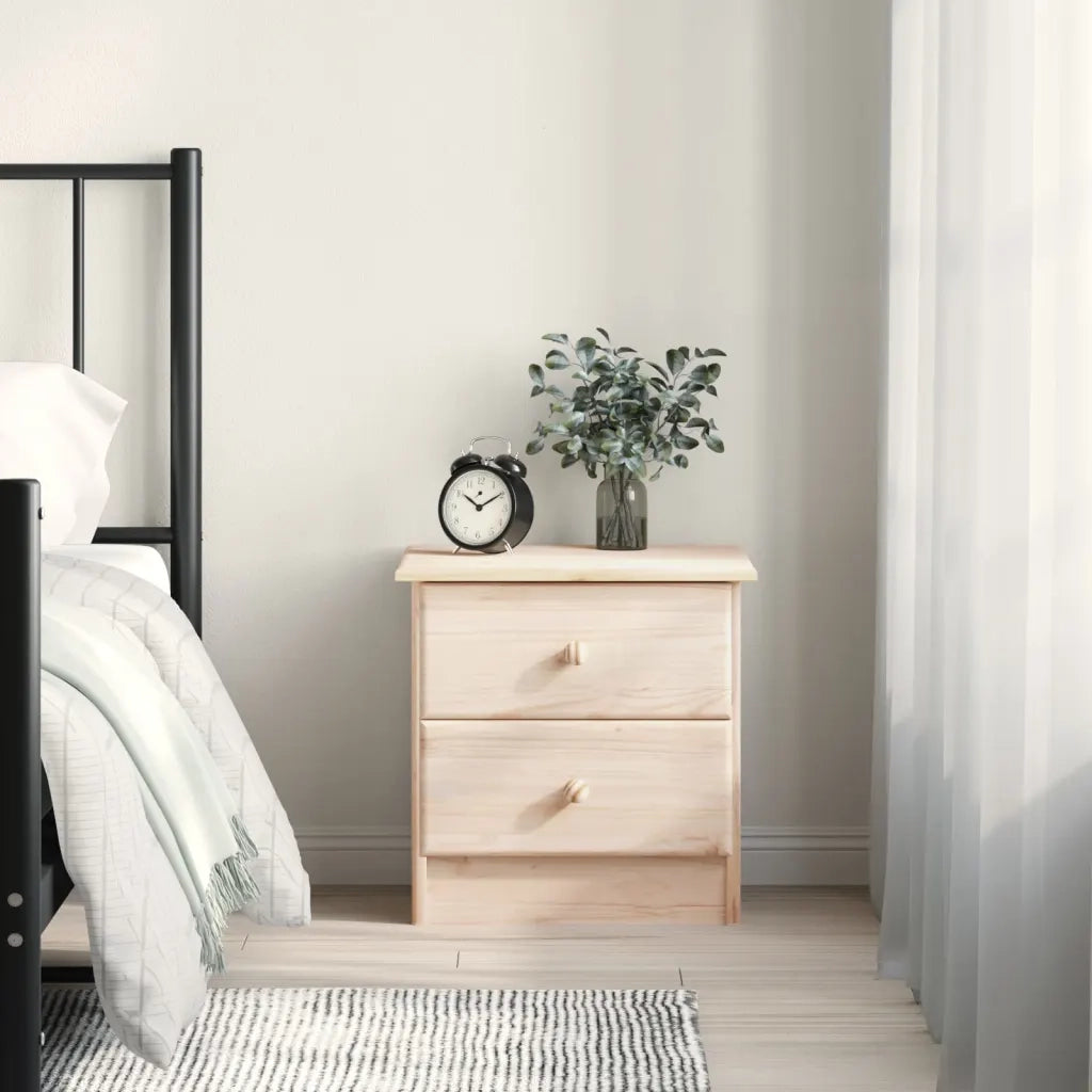 Comodino ALTA 41x35x41 cm in Legno Massello di Pino 353915