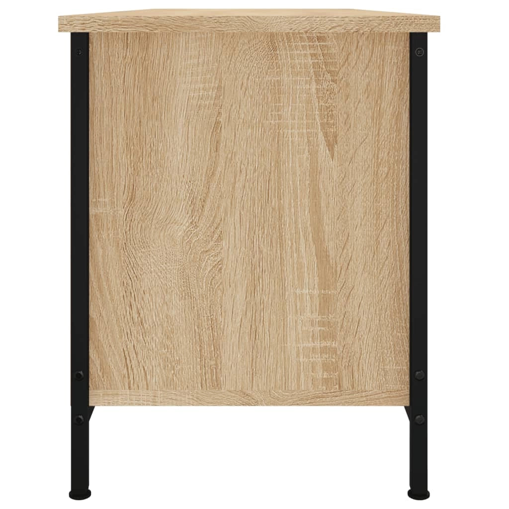 Mobile TV multimediale mensola TV credenza mobile TV per sala da pranzo soggiorno camera da letto con ante rovere Sonoma 102 x 35 x 45 cm legno ingegnerizzato marrone 02_0026899