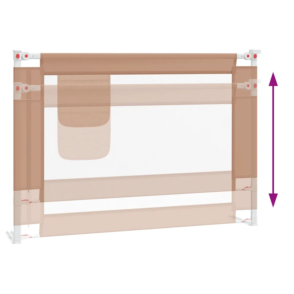 Sponda Letto di Sicurezza per Bambini Tortora 90x25 cm Tessuto cod mxl 66910