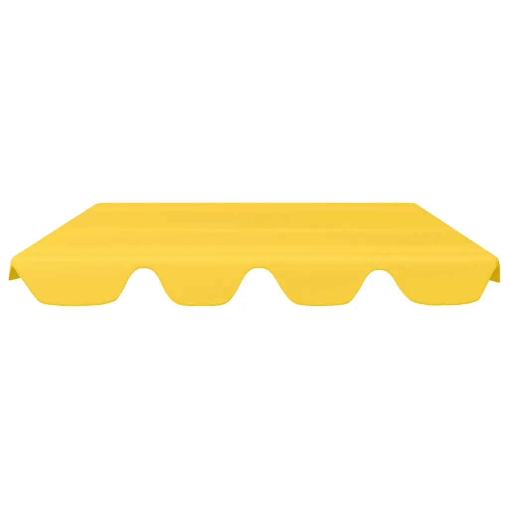 Baldacchino per Dondolo da Giardino Giallo 150/130x70/105 cm cod mxl 69927