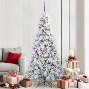 Albero di Natale Artificiale con Rami Pieghevoli Bianco 210 cm 3397503