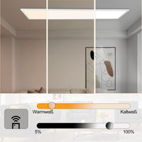 ZMH Lampada da soffitto LED di design da 120 cm con dimmer e telecomando per illuminazione interna