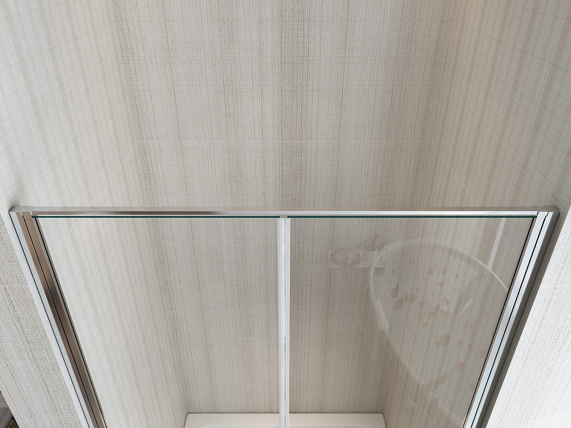 Porta Parete Doccia 85 cm 2 Ante Battenti in Cristallo 6mm H190 Saloon