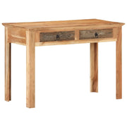 Scrivania tavolo postazione di lavoro mobile per computer studio 110 x 50 x 75 cm legno massello di recupero marrone 02_0023368