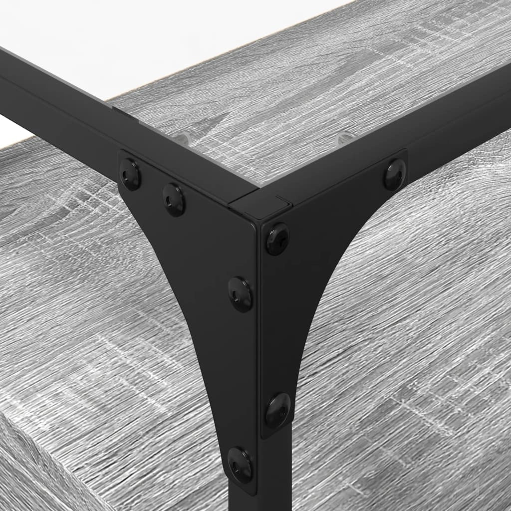 Mobile TV multimediale mensola per TV credenza per TV sala da pranzo soggiorno camera da letto con piano in vetro Sonoma legno ingegnerizzato grigio 02_0026425