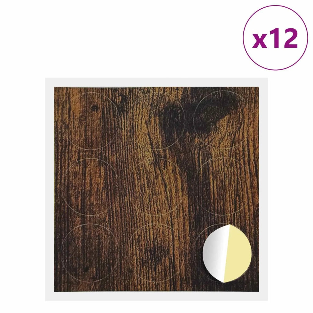 Copertura Vite Adesiva 12 pcs Rovere fumé Ø 20 x 0,5 mm 864644