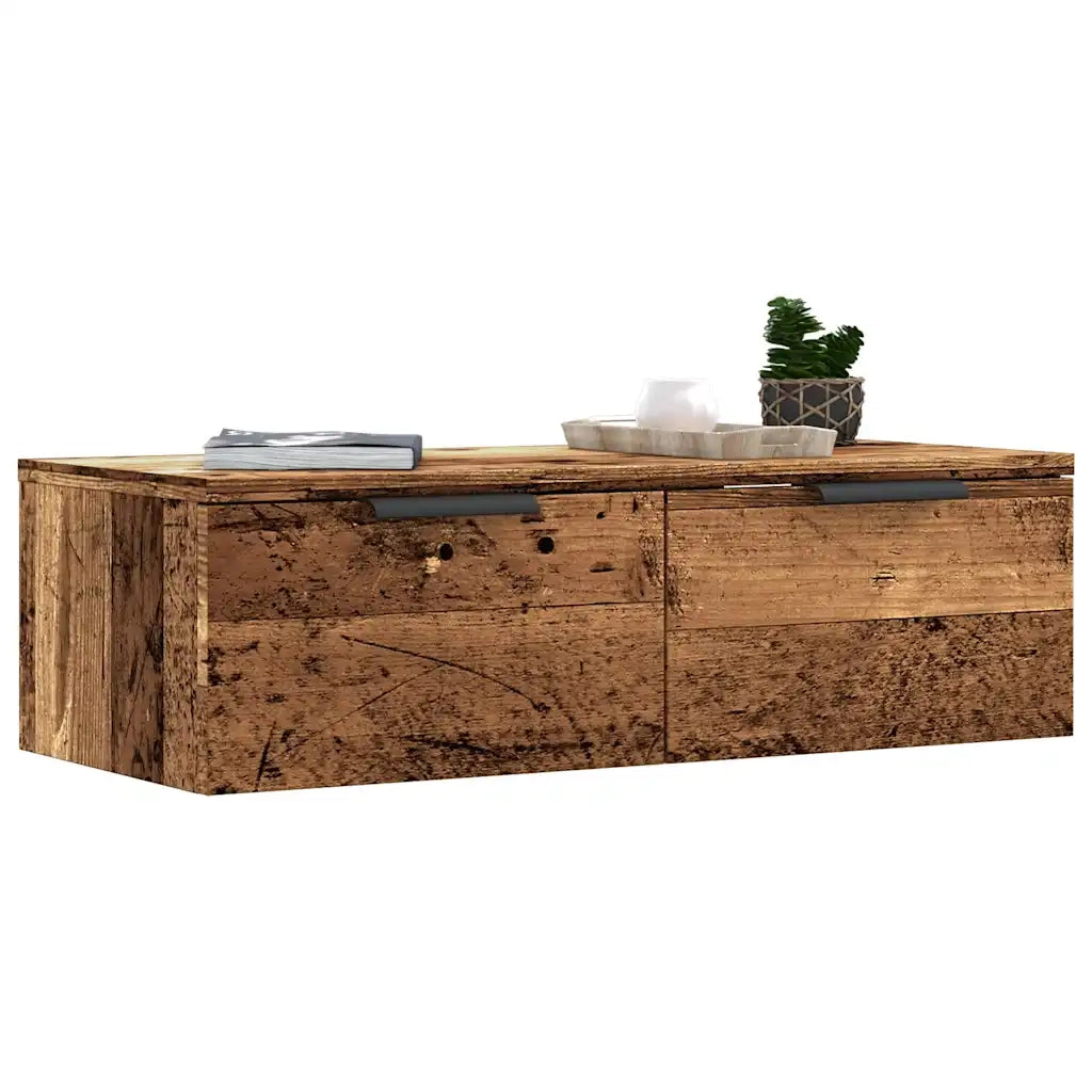 Armadietto a Muro | Mobile a Parete Legno Antico 68x30x20 cm in Legno Multistrato