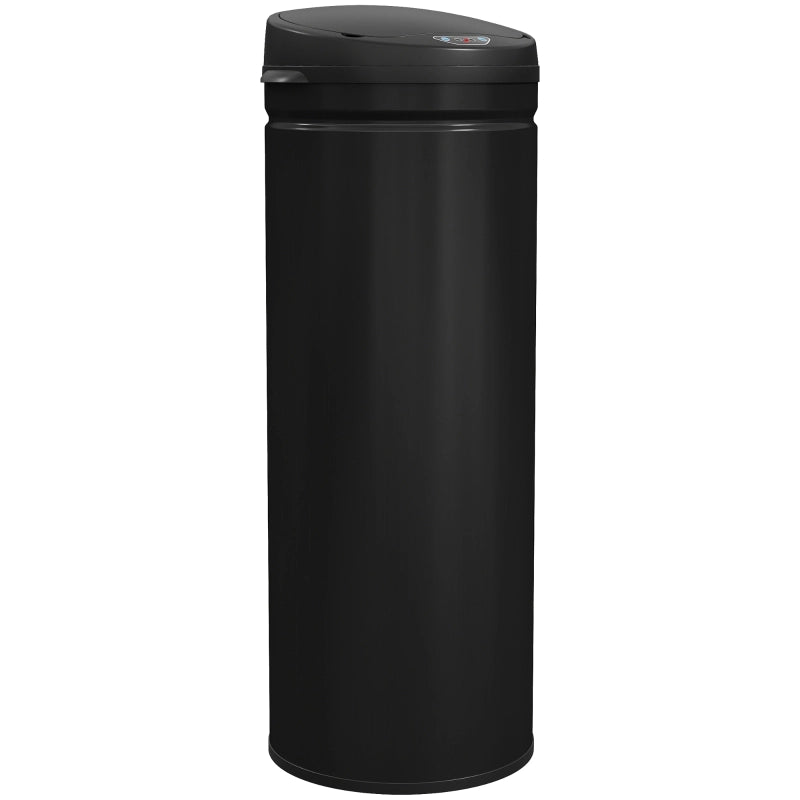 Pattumiera Sensoriale 50L in Acciaio Inox, Chiusura Ammortizzata, Apertura Senza Contatto per Cucina Igienica