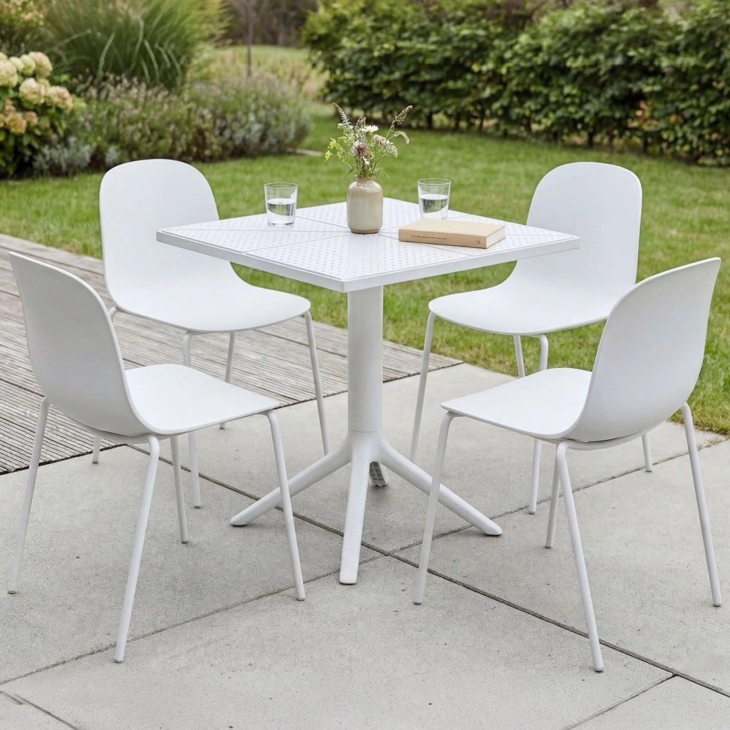 Set di mobili da giardino Nerra con 4 sedie 1