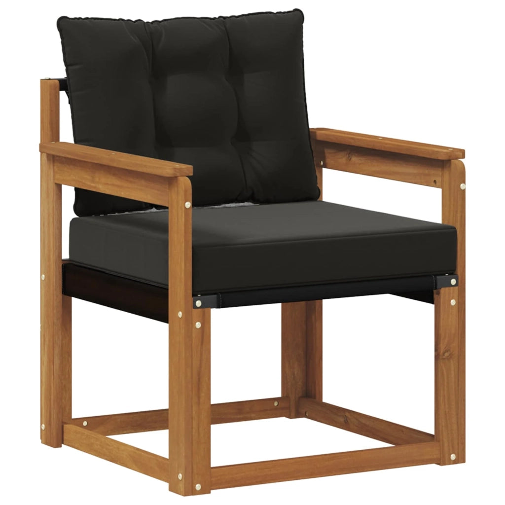 2 Pezzo Divano da esterno-Divano da Giardino-Sofa da giardino Legno di Acacia Massello Naturale 739958
