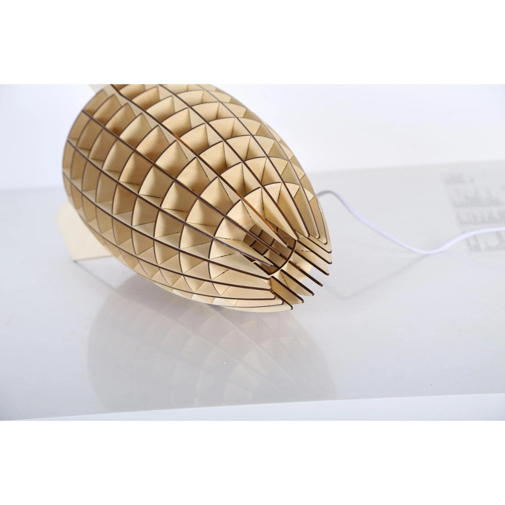 Lampada da tavolo Rocket in compensato naturale Vikasa Home
