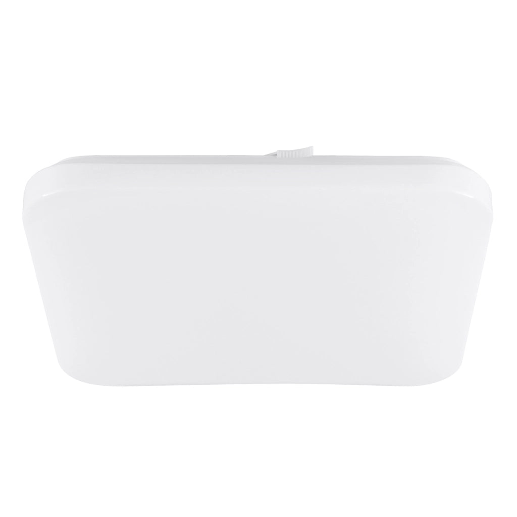 Plafoniera Moderna Frania Acciaio Bianco Luce Led Integrato 14,6W