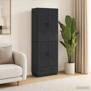 Set di armadi 2 pcs Nero Legno ingegnerizzato 3416773