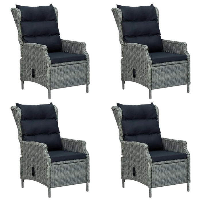 Set Mobili da Pranzo per Giardino 5 pz Grigio Chiaro cod mxl 47531