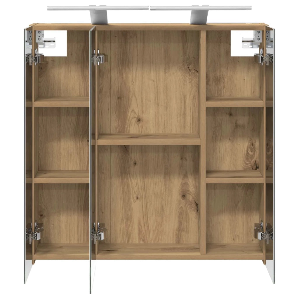 Mobiletto per specchio da bagno Rovere Artigianale