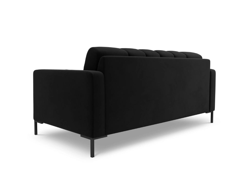 Cosmopolitan Design - Divano "Bali" 2 posti in velluto nero 