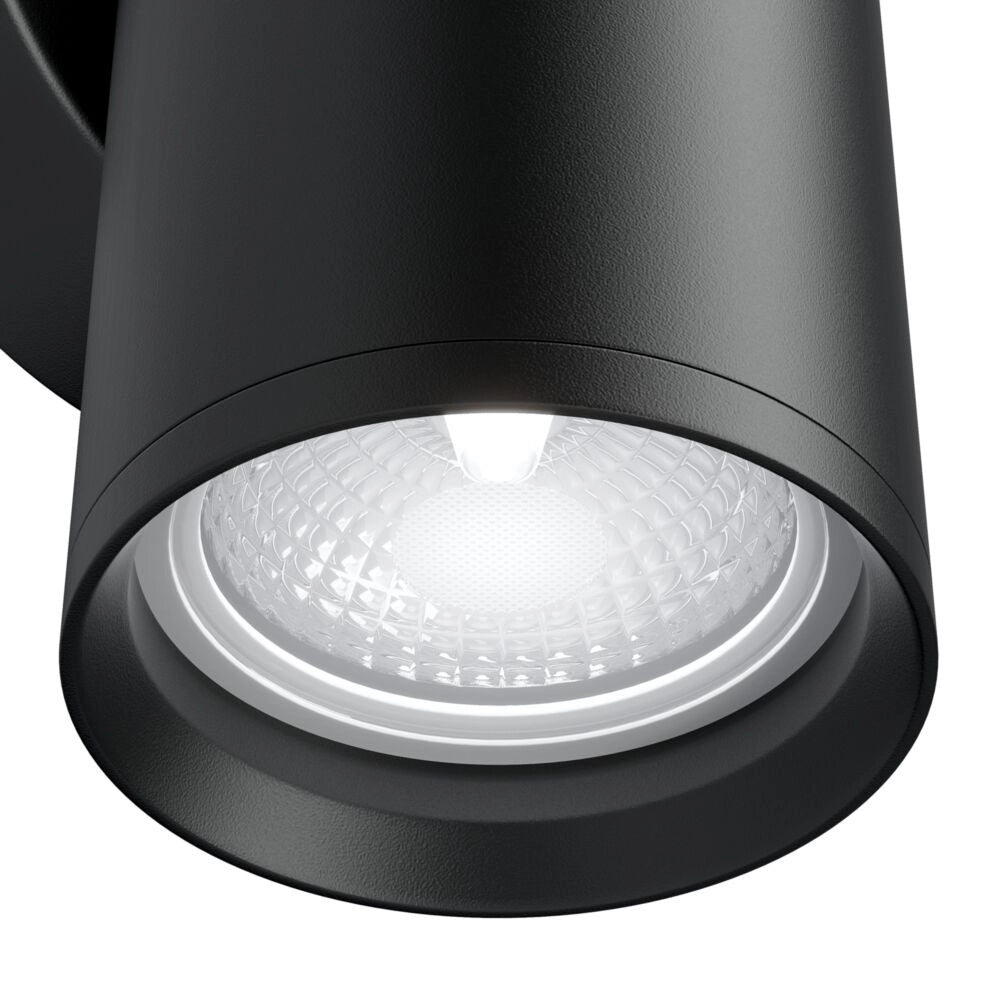 Applique tubo nero 15 cm 2xGU10 10W Maytoni FOCUS S