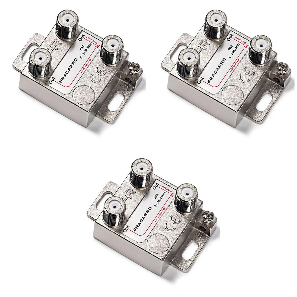 Multipack da 3 partitori pa2 a 2 vie ciascuno 5-2400 mhz 150x110x50 mm