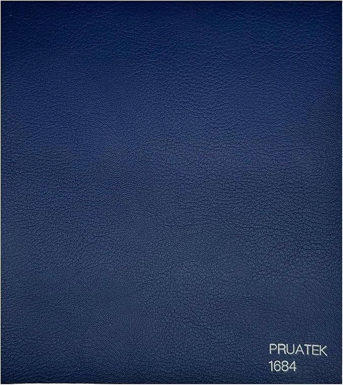 Tessuto FintaPelle Nautica Tappezzeria Alta Qualità "PRUATEK" - Colore BLU 1684 - Morbida e Resistente - Vendita al Metro - H.140