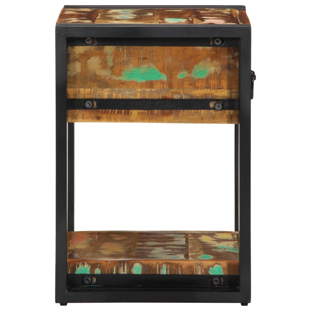 Comodini 2 pz 40x35x50 cm Legno massello recuperato