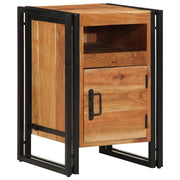 Comodino 40x40x59 cm in Legno Massello di Acacia