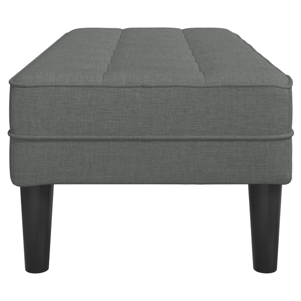 panchina  grigio scuro 113x57x39 cm in tessuto