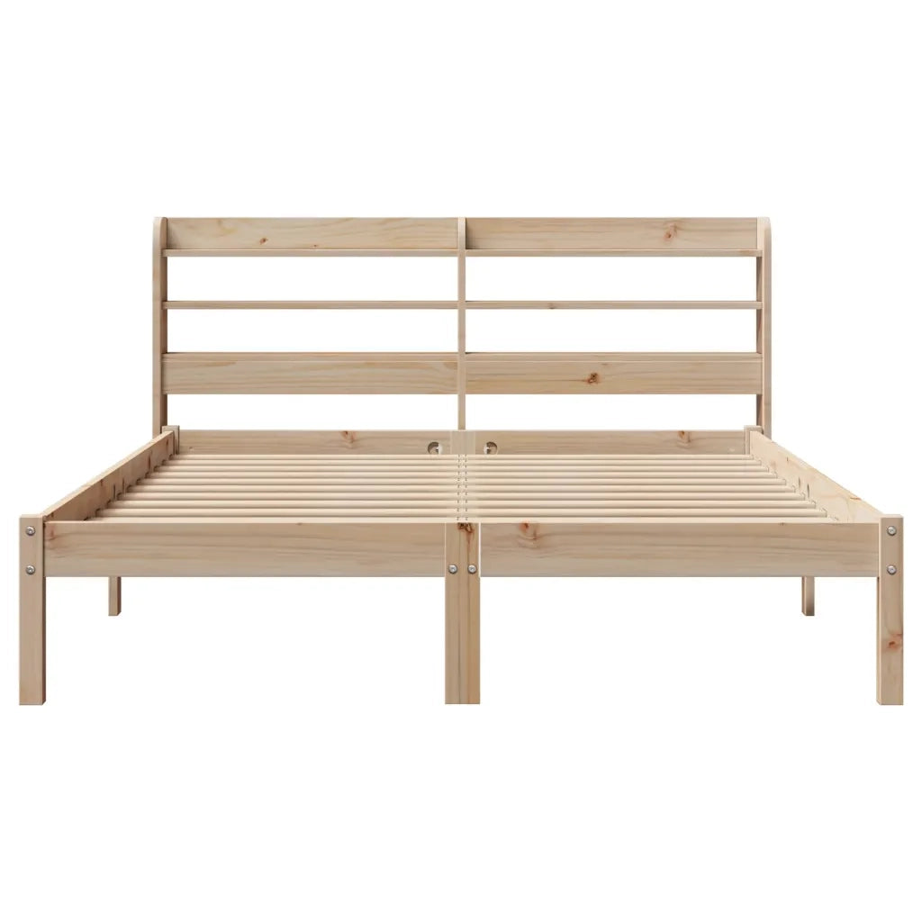 Letto senza Materasso 140x190 cm in Legno Massello di Pino 3306533