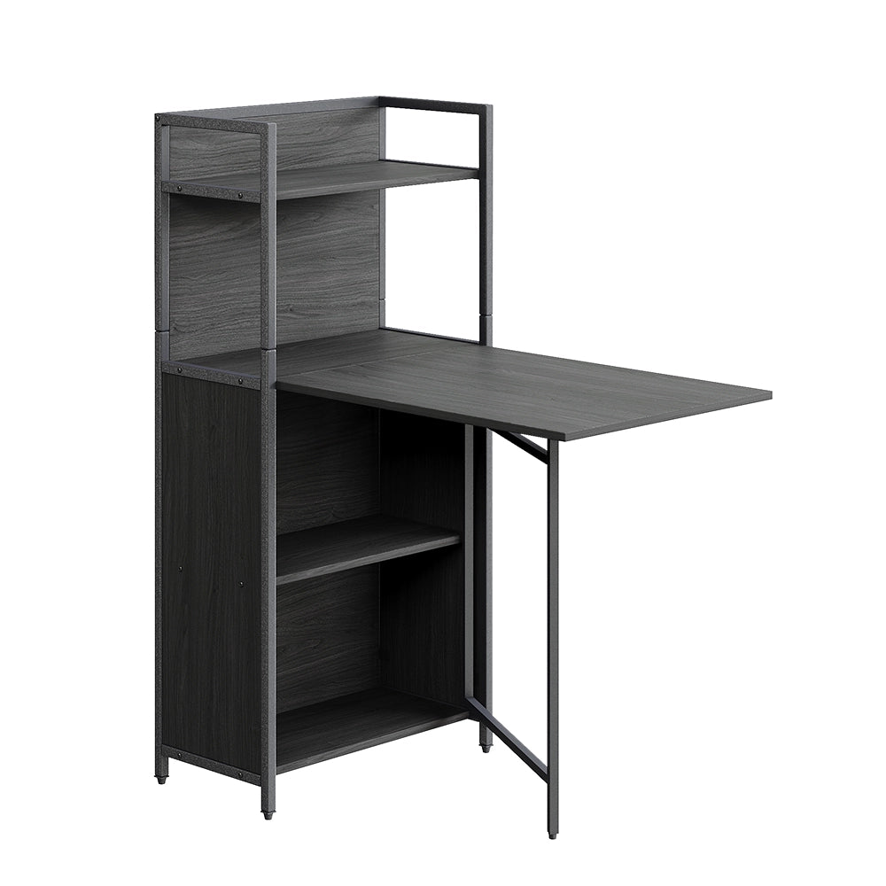 Vicco Scrivania Nero 57 x 30 cm con piano del tavolo pieghevole