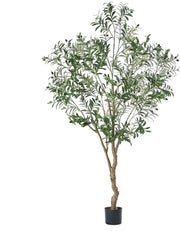 Albero di Finto Fusto da 210 cm per Decorazione - 2000 Foglie Grande Pianta Finta per Salotto Camera da Letto Ufficio Livestream Nepplant Moderno Verde