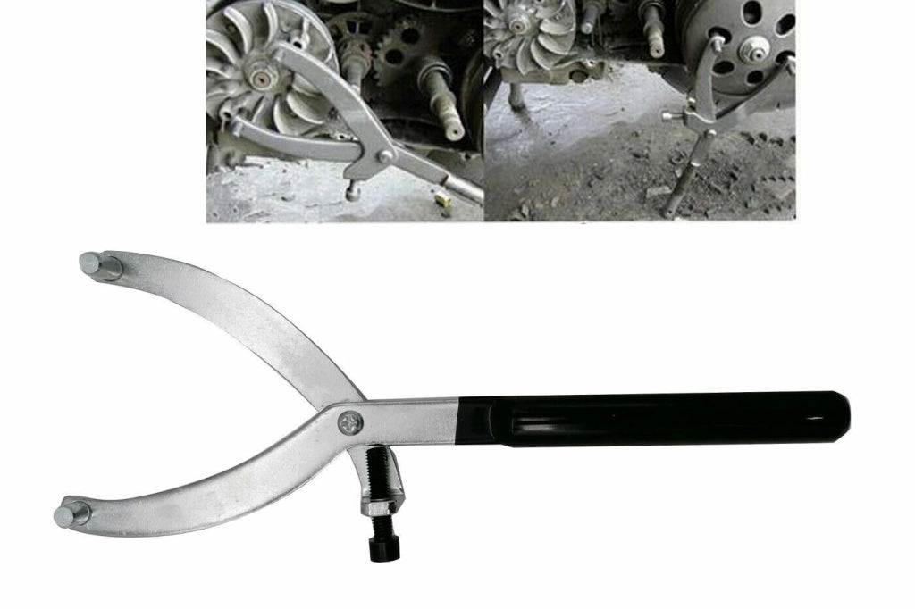 ATTREZZO MOTO CHIAVE BLOCCA VOLANO VARIATORE VENTOLA PULEGGIA CAMPANA UNIVERSALE