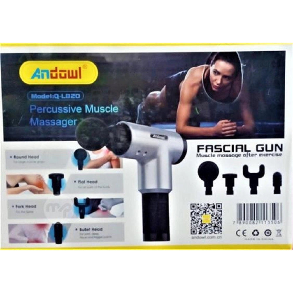 Trade Shop - Pistola Per Massaggio Muscolare Fasciale Per Muscoli Corpo Ricaricabile Q-l820 -