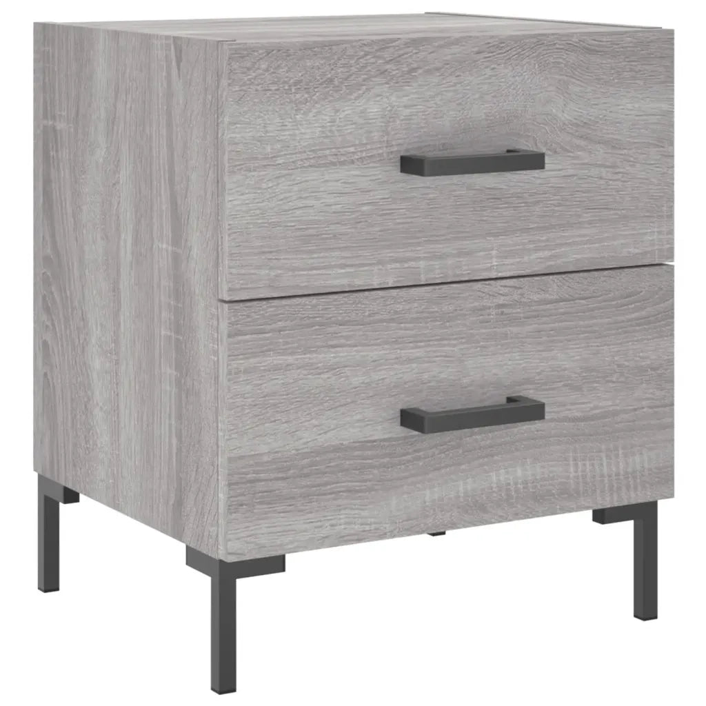 Comodino | Armadio da Notte | Mobiletto da notte Grigio Sonoma 40x35x47,5 cm in Legno Multistrato