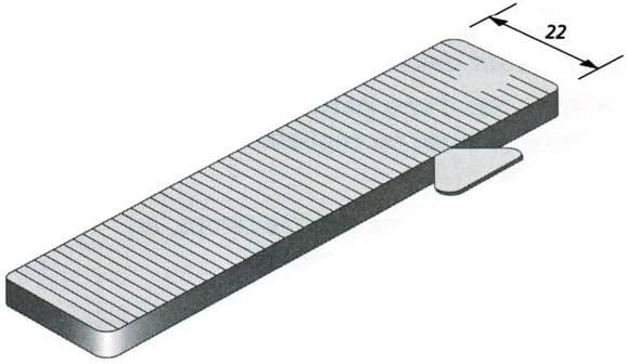 Cuneo vetro lrg.22 mm l.80 mm ep.5 mm nero