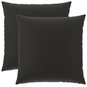 Federa 2 pcs HEERLEN Nero 65 x 65 cm Poliestere 913009