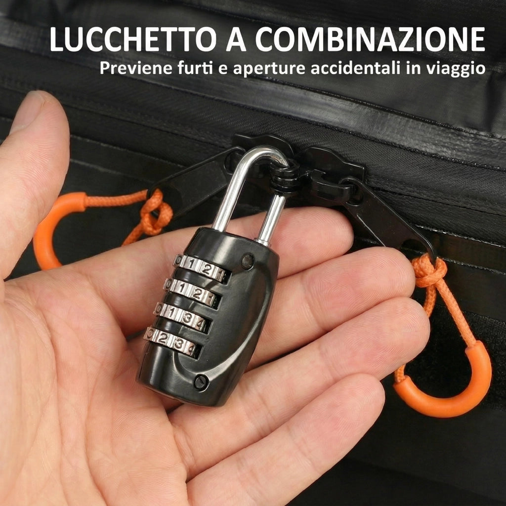 Portabagagli da Tetto Impermeabile 112x86x43 cm Capacità 425 L in Tessuto Oxford Arancione