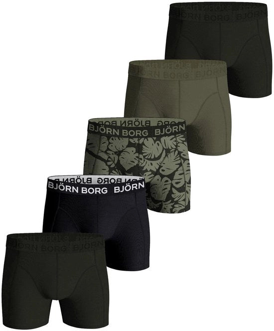 Boxer da Donna Multicolore a 5 pezzi con Stoffa di Cotone e allungamento - Taglia S - Boxer da Donna