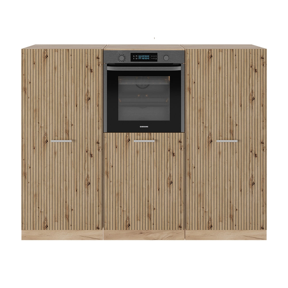Vicco Cucine componibili piccole Rovere artigianale/rovere Goldkraft 180 cm senza piano di lavoro