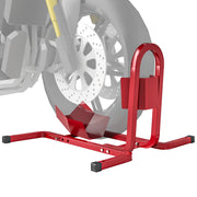 Blocca Ruota Moto Regolabile ¨C zephmum ¨C Metallo Rosso 60x55x43 cm
