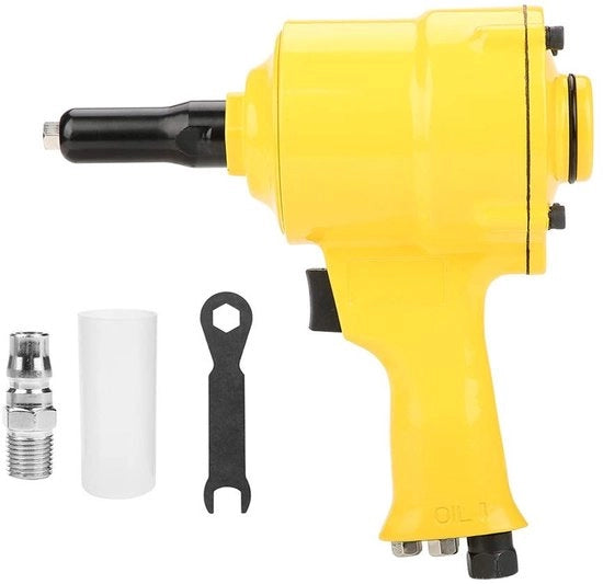 Attrezzi pneumatici - Set di punte aerea 3/32" - 1/8" - 5/32" - 3/16" - 1/4" - Massima foratura 18 mm - Pressione di lavoro 0,6 MPa