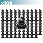 Set 100 supporti per pavimenti galleggianti, altezza regolabile 60-128mm Max 2700 kg, Pavimenti Decking