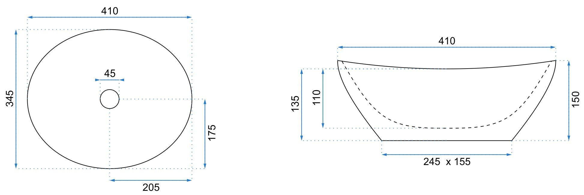 Lavabo Da Appoggio Rea Sofia Savana Matt