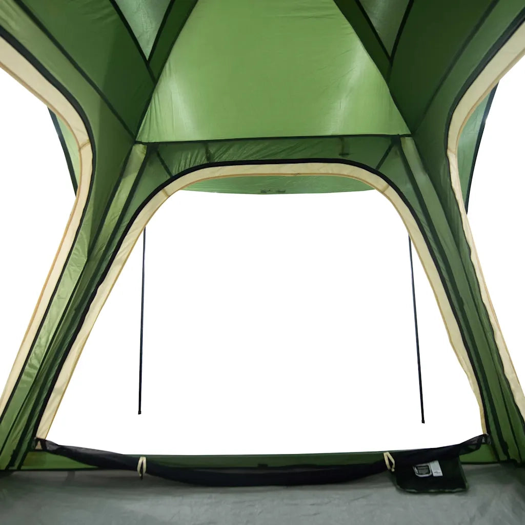 Tenda Campeggio 4 Persone Verde Rilascio Rapido Impermeabile 94356