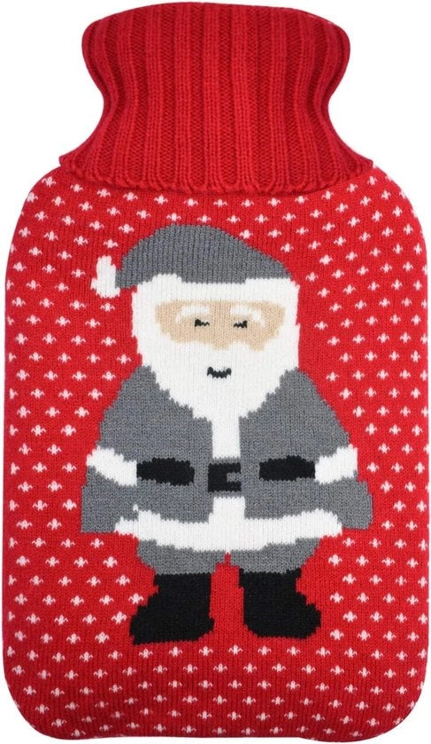 Pompa per acqua calda con guanti isolanti - Tema Natale - Capacità 2L - Adatto per guanti imbottiti - Ideale come regalo per l'inverno