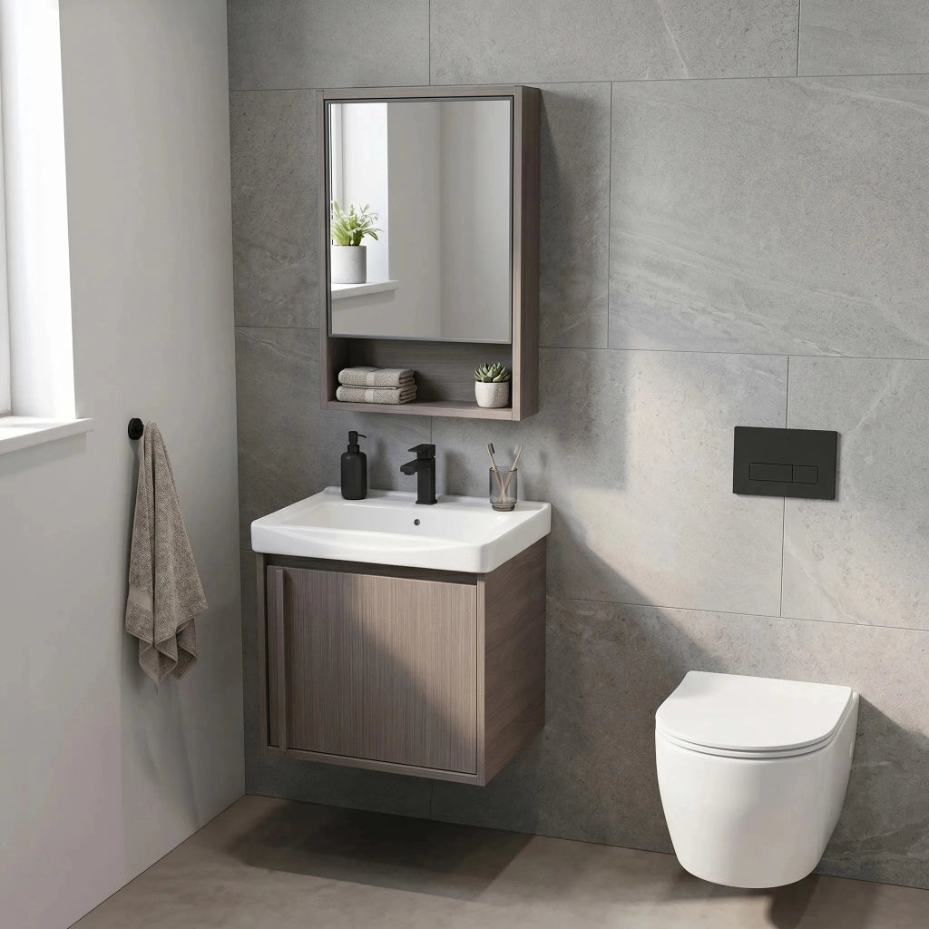 Set Di Mobili Da Bagno Con Lavabo Gama T25023 Kjm 50cm