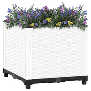 Fioriera | Cassetta per fiori | Vaso Rialzata 40x40x38 cm in Polipropilene