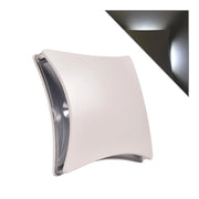 APPLIQUE LED DA ESTERNO IP65 4W BIANCA A LUCE FREDDA 6500K - DESIGN MODERNO QUADRATO STONDATO PERFETTA PER ILLUMINAZIONE INTERNA ED ESTERNA